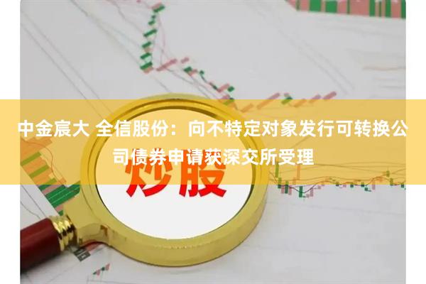 中金宸大 全信股份：向不特定对象发行可转换公司债券申请获深交所受理
